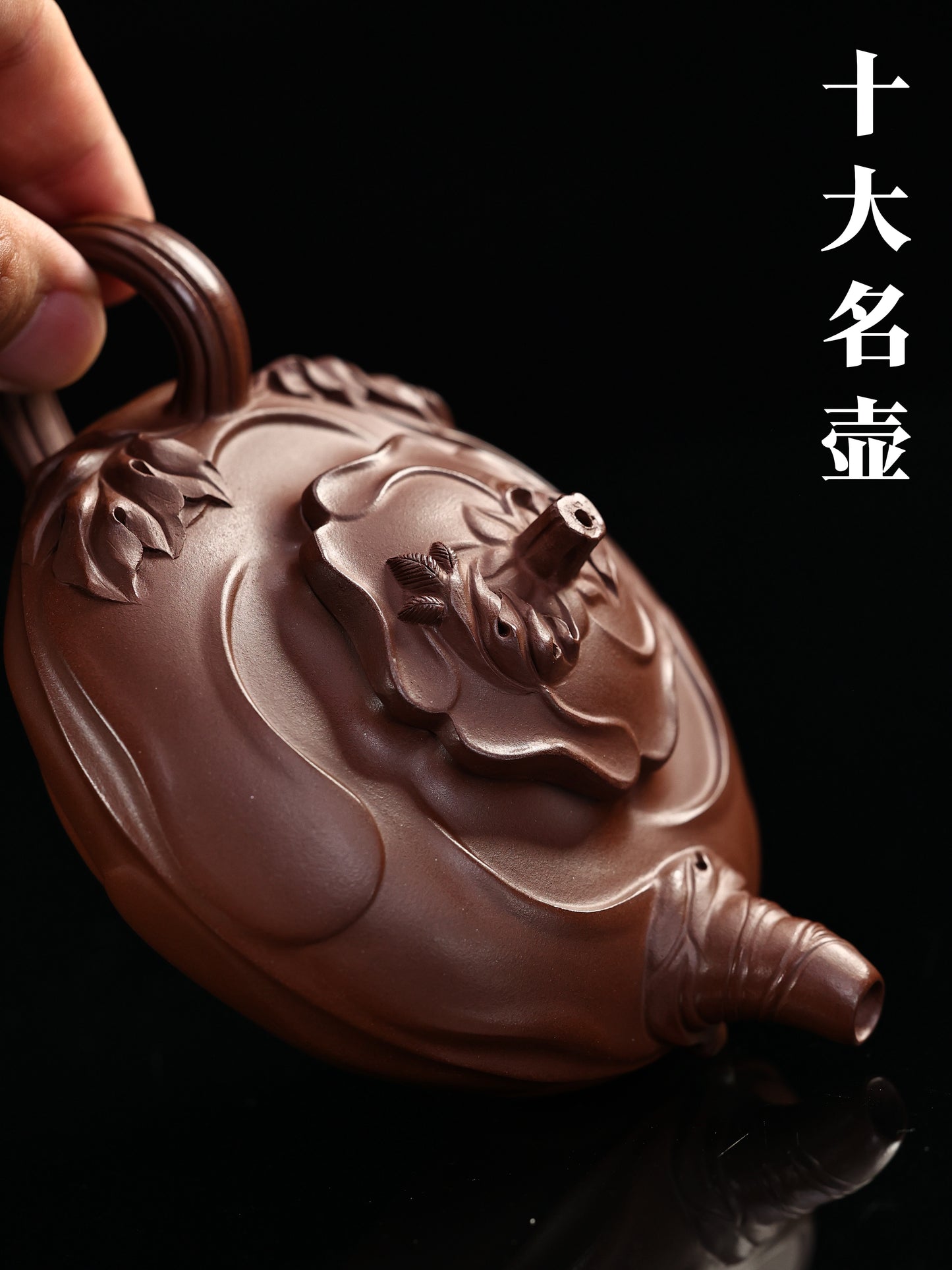经典壶型 紫泥 风卷葵